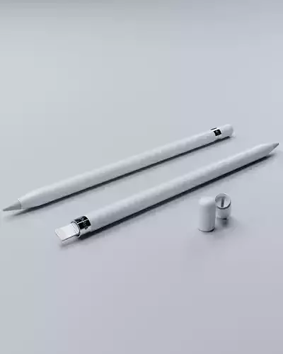 Apple Pencil 3D Model 3D model