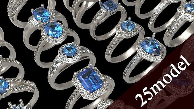 Ring pack 3D print models 3D print model