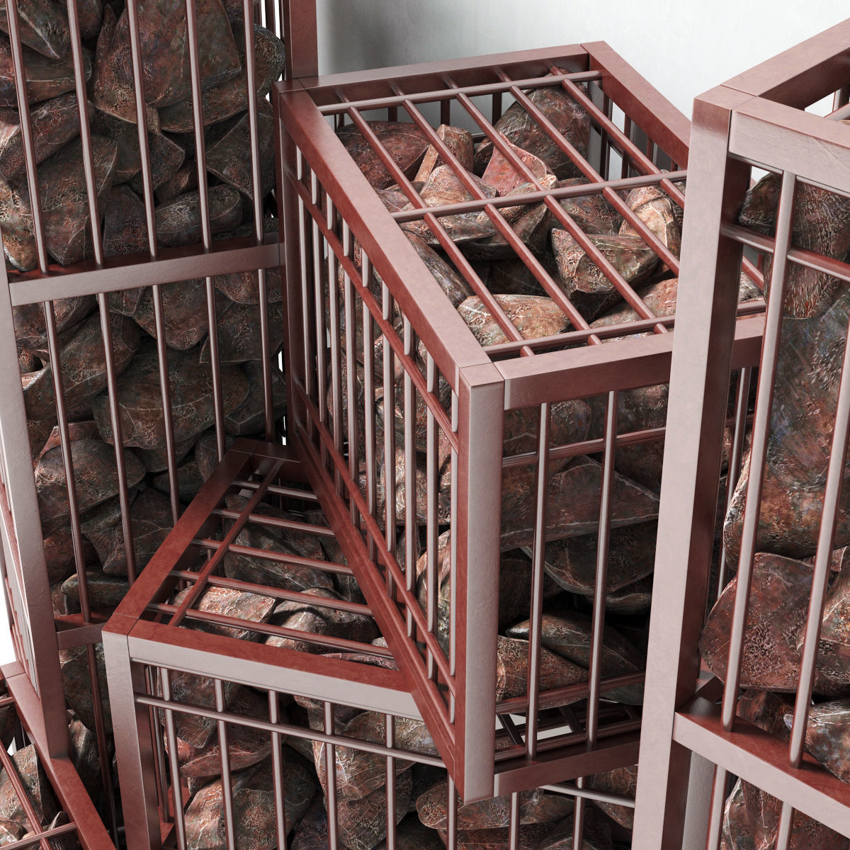 Gabion  small 3D model_4