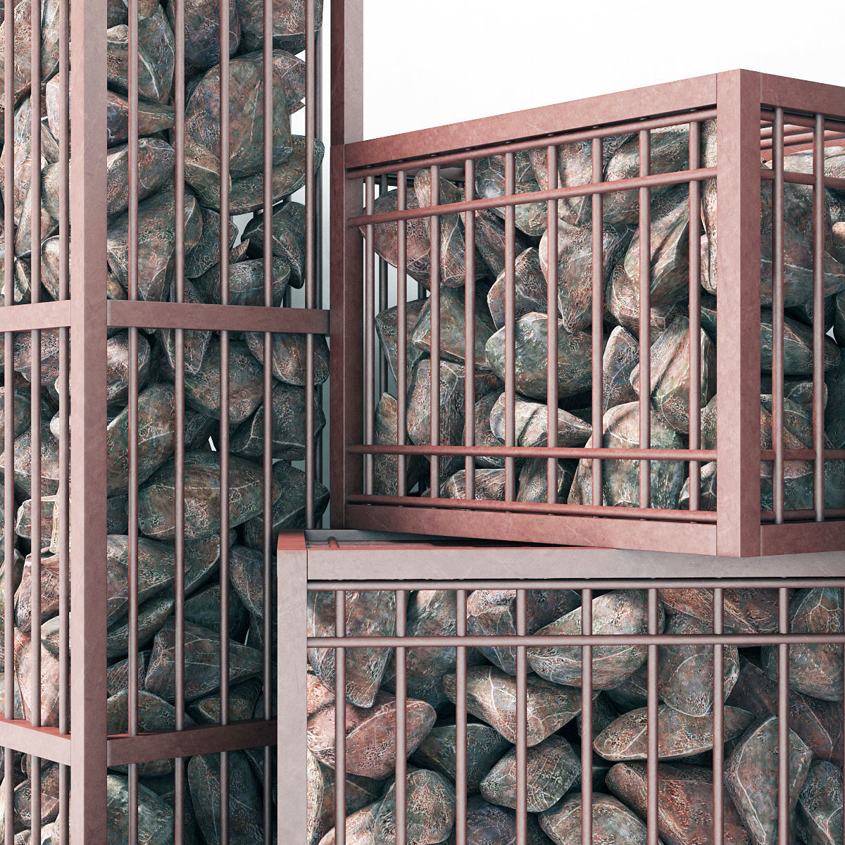 Gabion  small 3D model_2