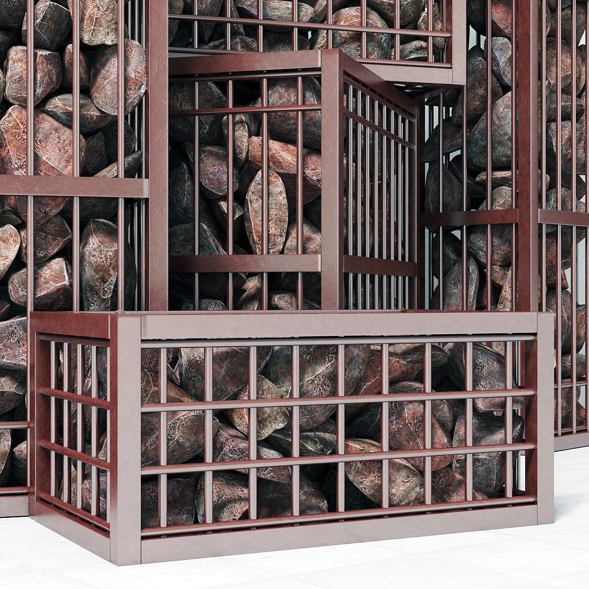 Gabion  small 3D model_3