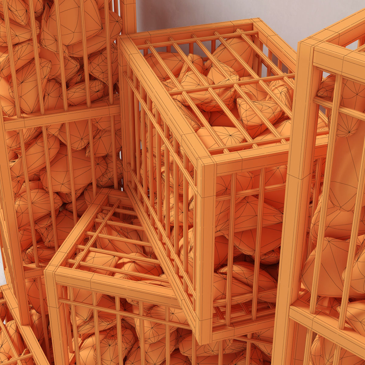 Gabion  small 3D model_9