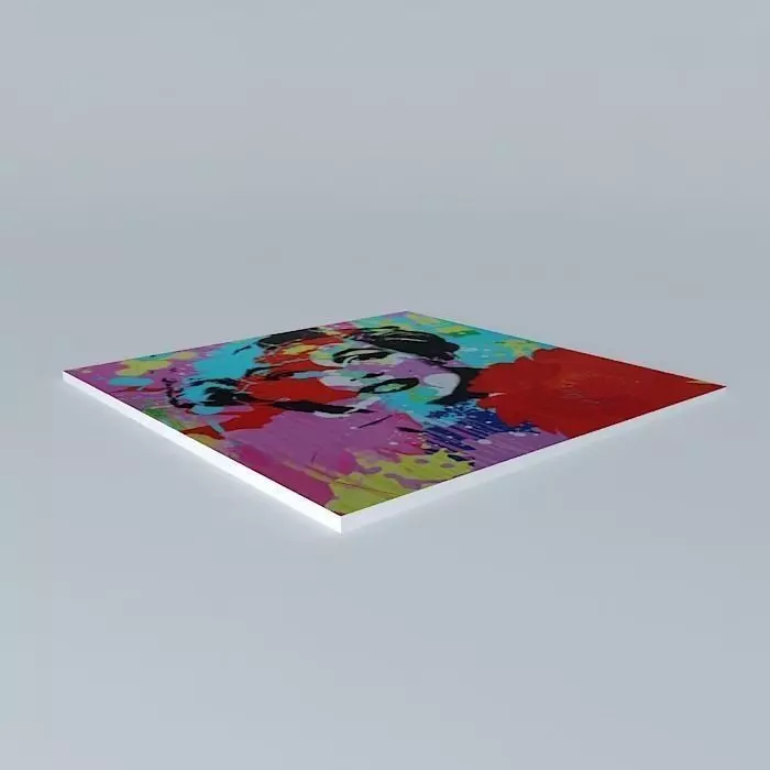 Pop Art - Marilyn Monroe Poster 70x70cm Free 3D model