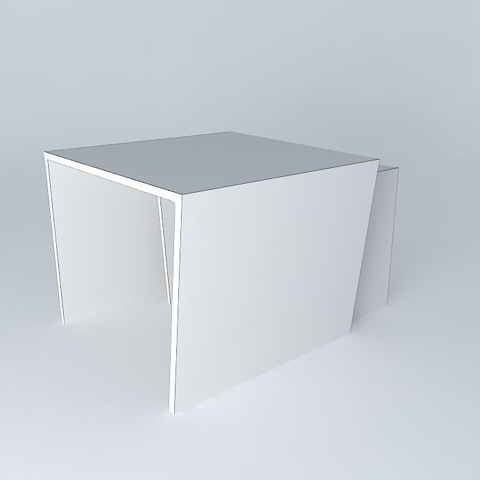 Mesa Lateral Trapeze Free 3D model_3