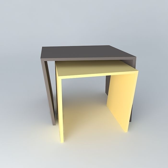 Mesa Lateral Trapeze Free 3D model_2