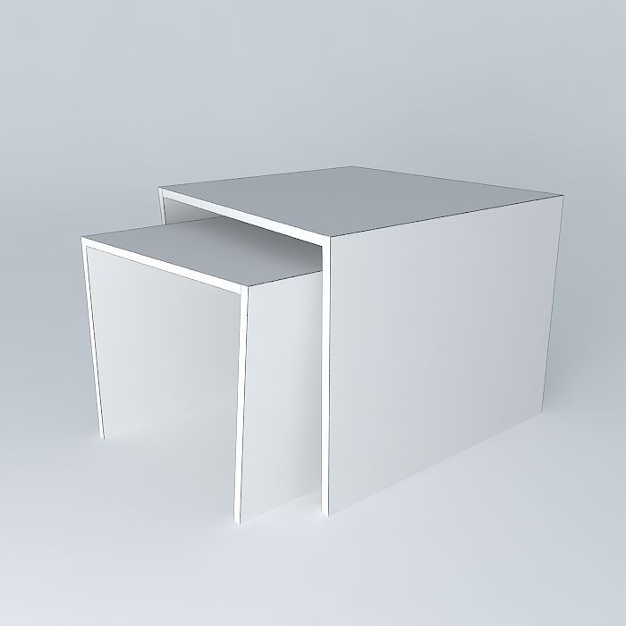 Mesa Lateral Trapeze Free 3D model_4