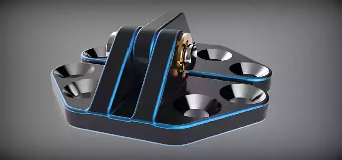 Door hinge 3D print model