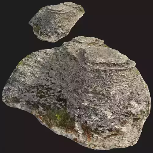 Stone rock eroded scan F