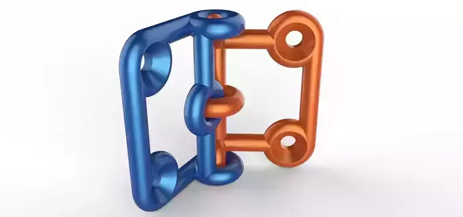 Door hinge 3D print model