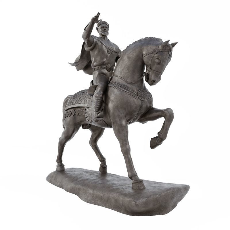 Realistic 3d model of the monument of Amir Temur 3D model_2