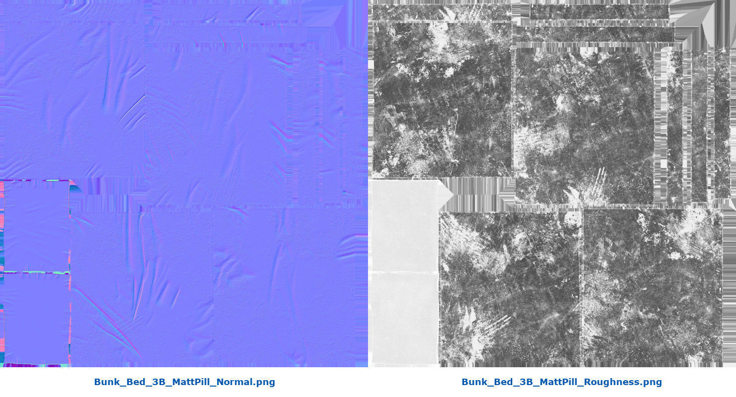 Bunk Bed 3B Low-poly 3D model_17