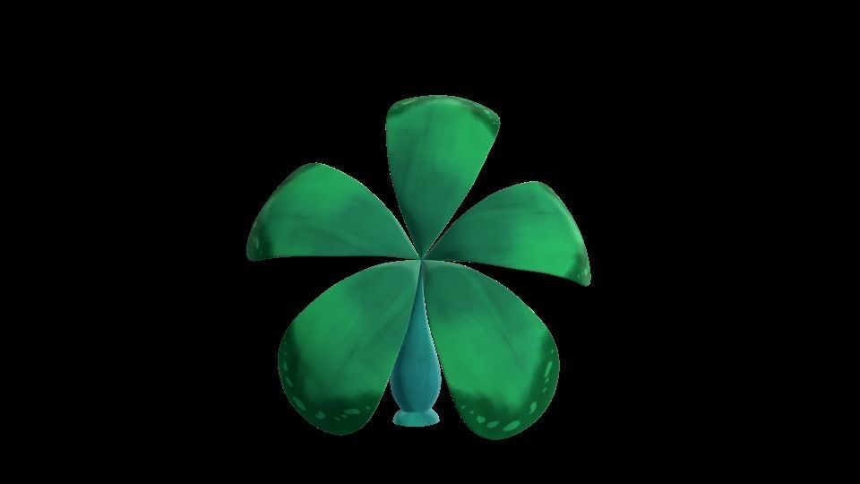 Plants Cartoon Low-poly 3D model_4