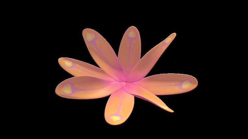 Plants Cartoon Low-poly 3D model_3