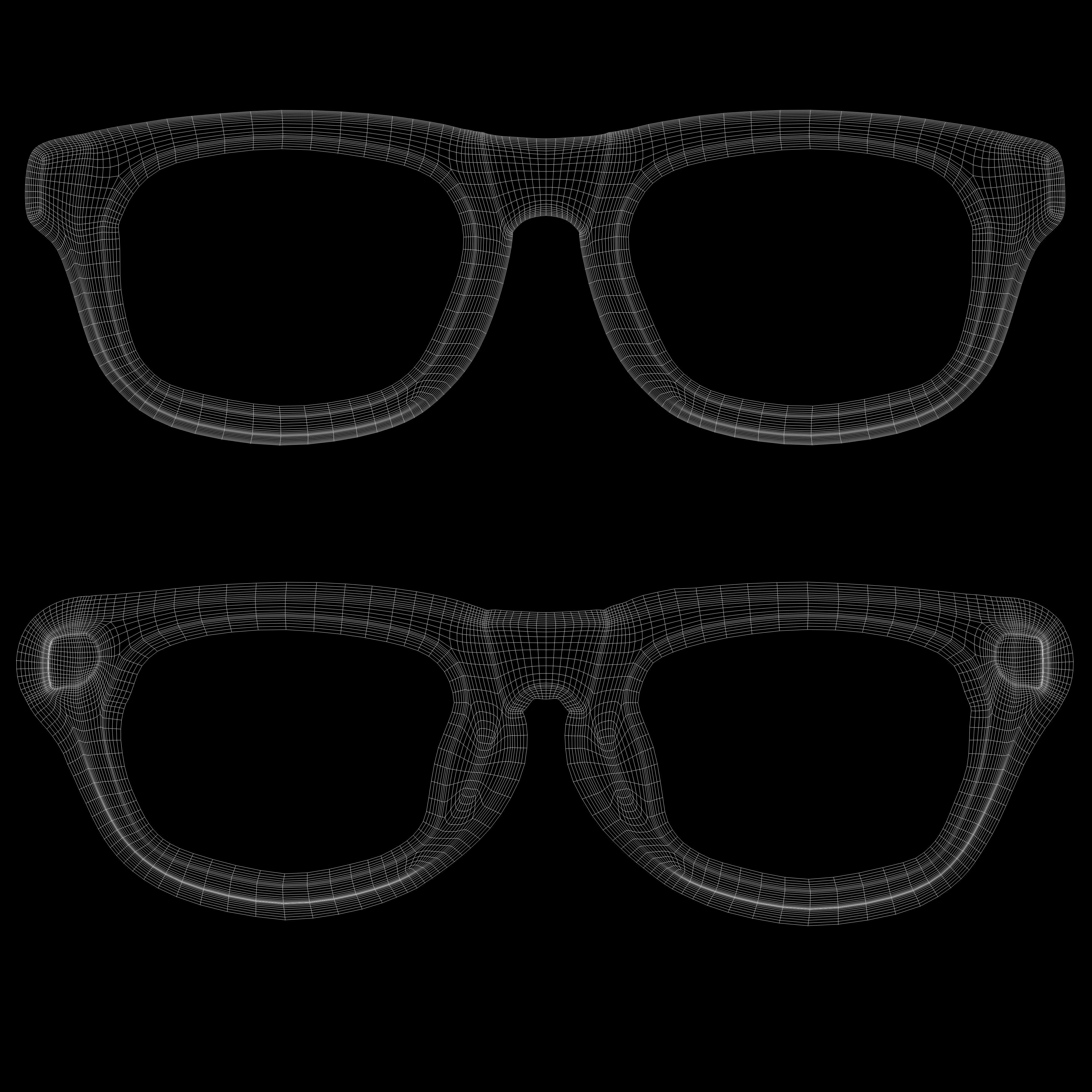 Eyeglasses for Men and Women 3D print model_14