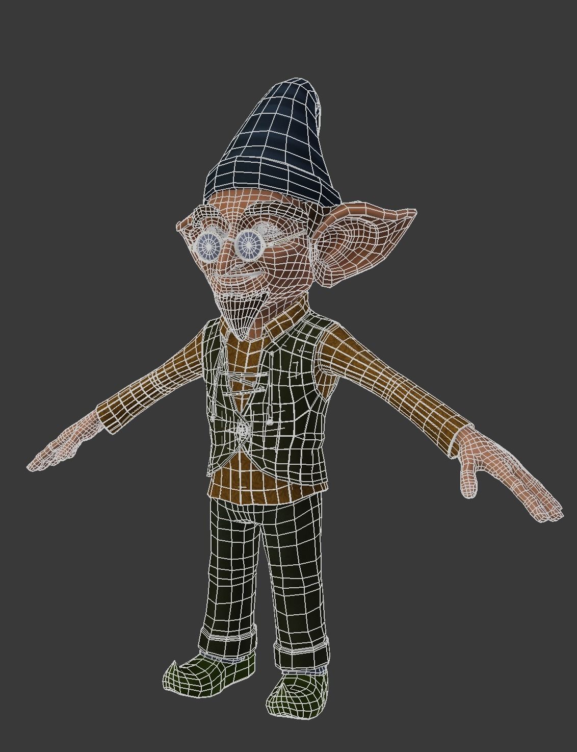 Character Fairy Low-poly 3D model_4