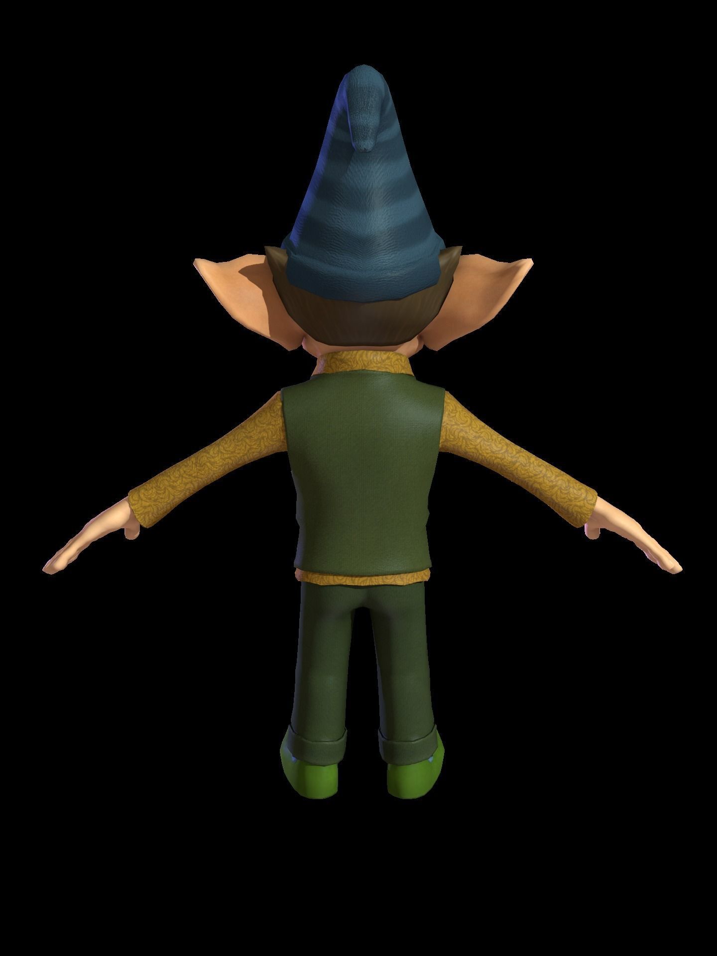 Character Fairy Low-poly 3D model_10