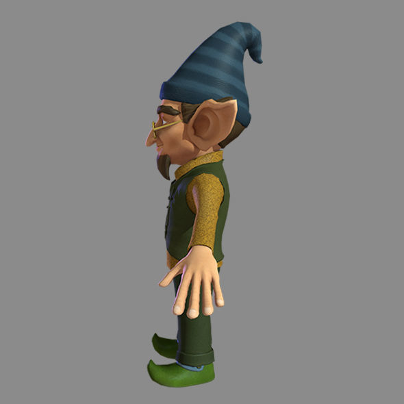 Character Fairy Low-poly 3D model_14