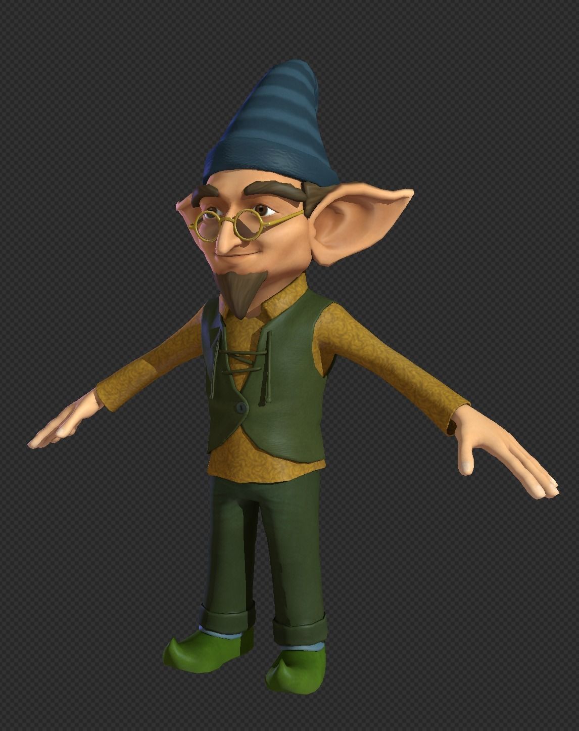Character Fairy Low-poly 3D model_2
