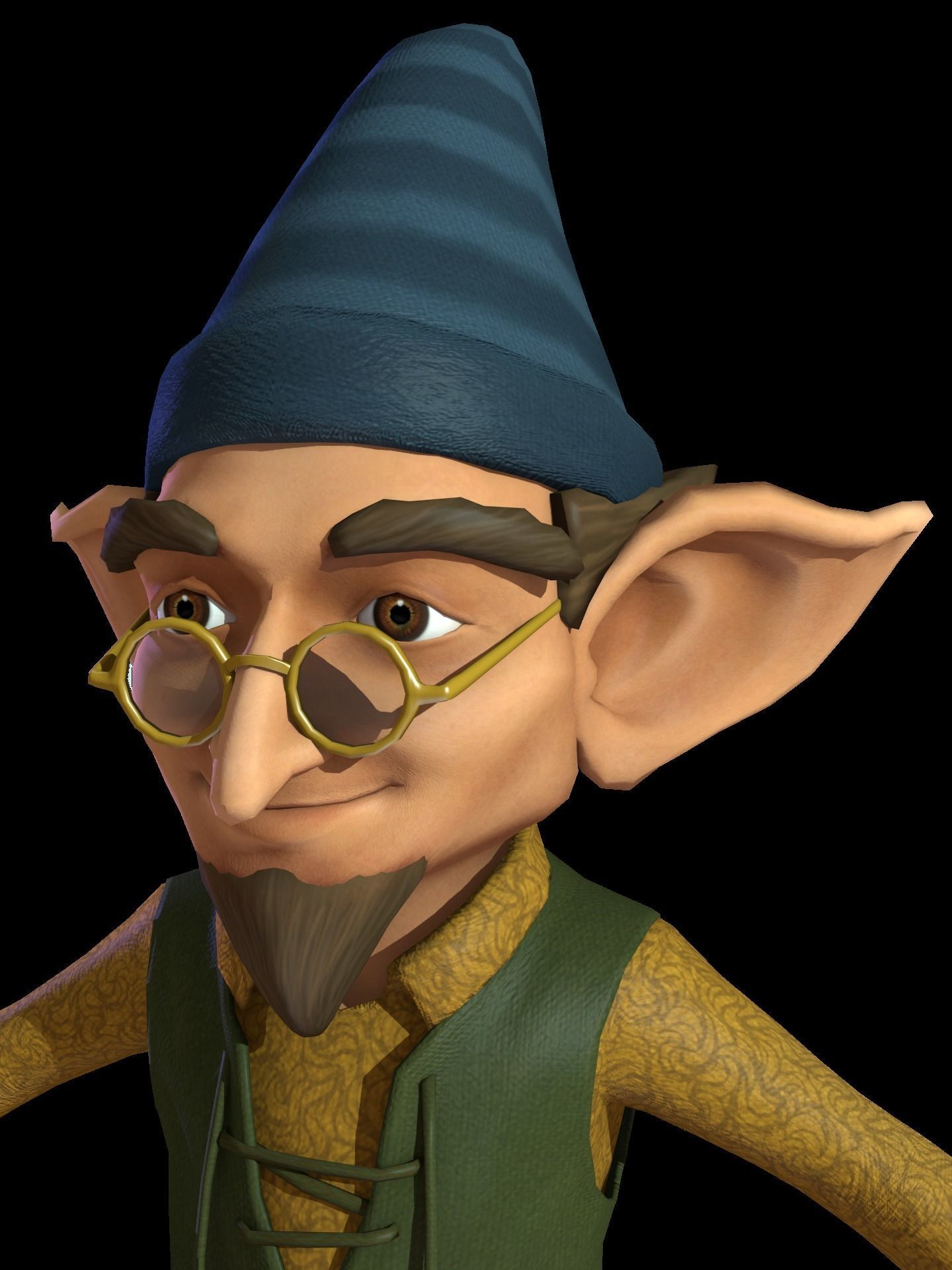 Character Fairy Low-poly 3D model_11