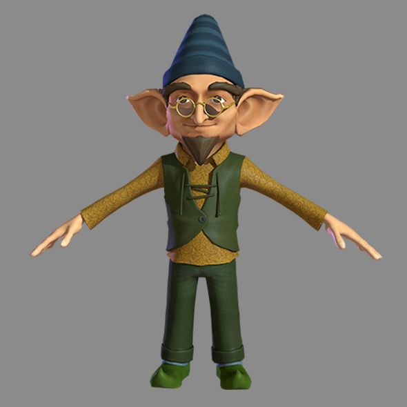 Character Fairy Low-poly 3D model_13