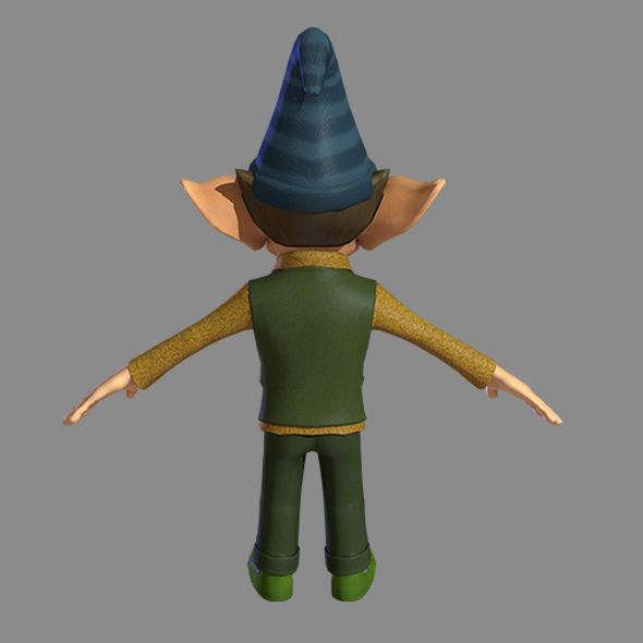 Character Fairy Low-poly 3D model_15