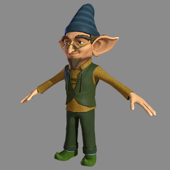 Character Fairy Low-poly 3D model_12