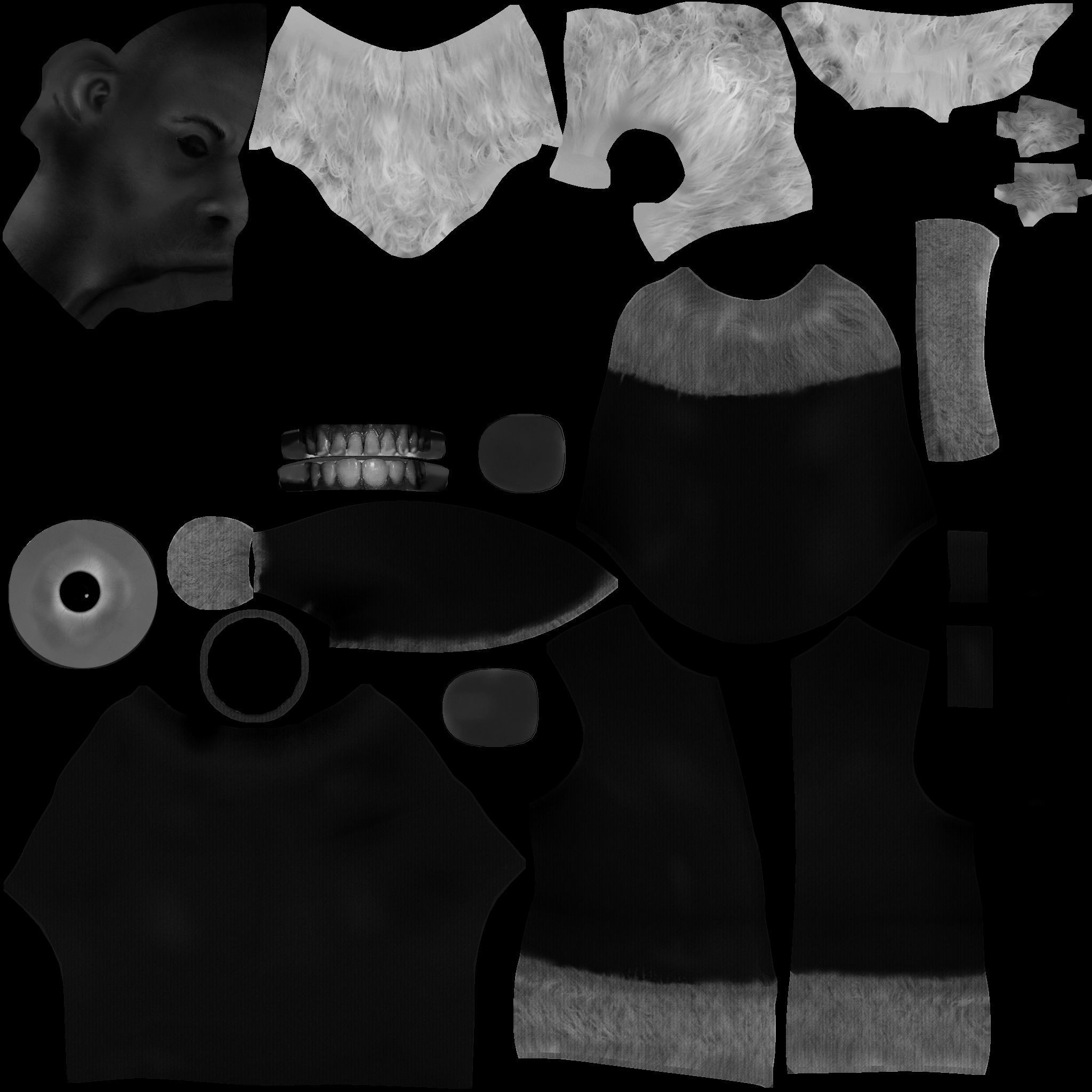 Santa Claus Low-poly 3D model_24