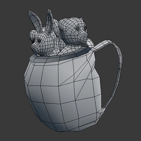 Santa Claus Low-poly 3D model_20