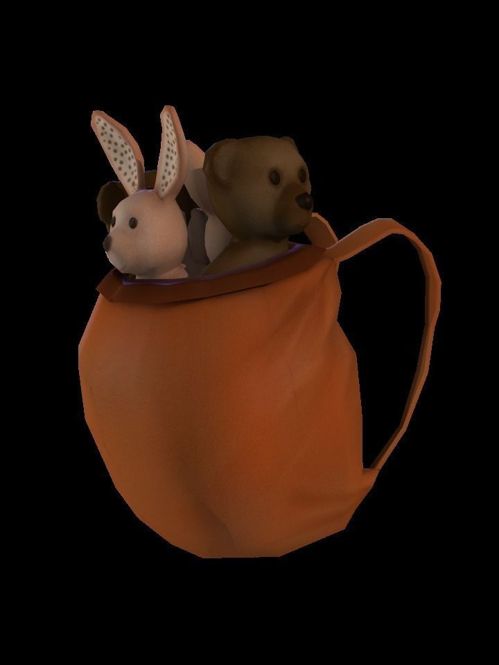 Santa Claus Low-poly 3D model_14