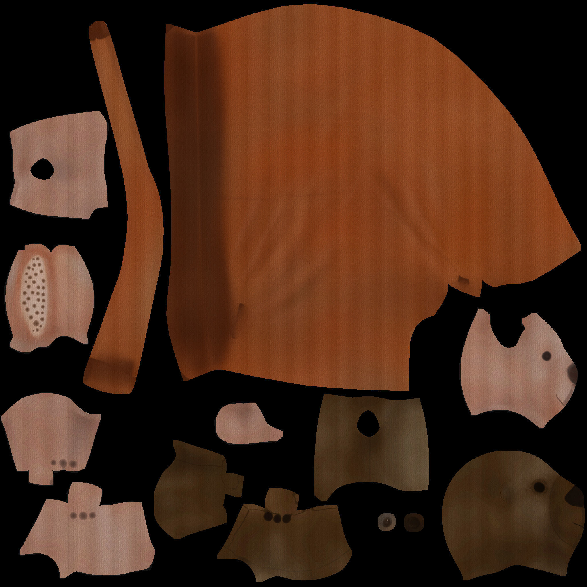 Santa Claus Low-poly 3D model_7