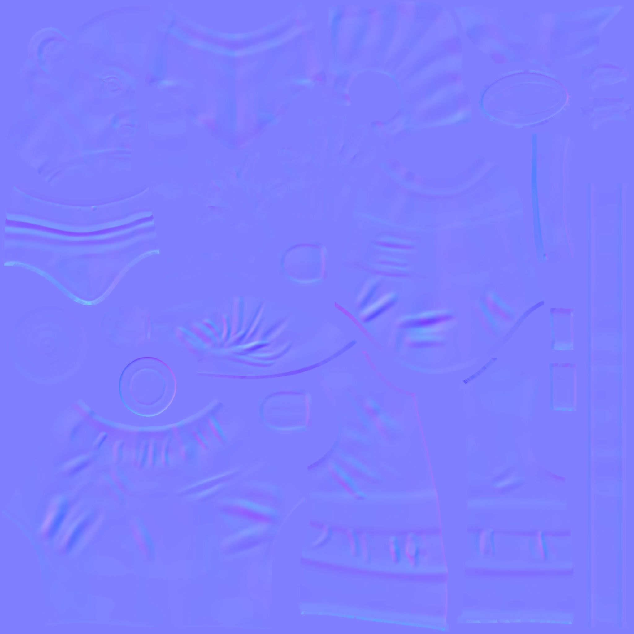 Santa Claus Low-poly 3D model_8