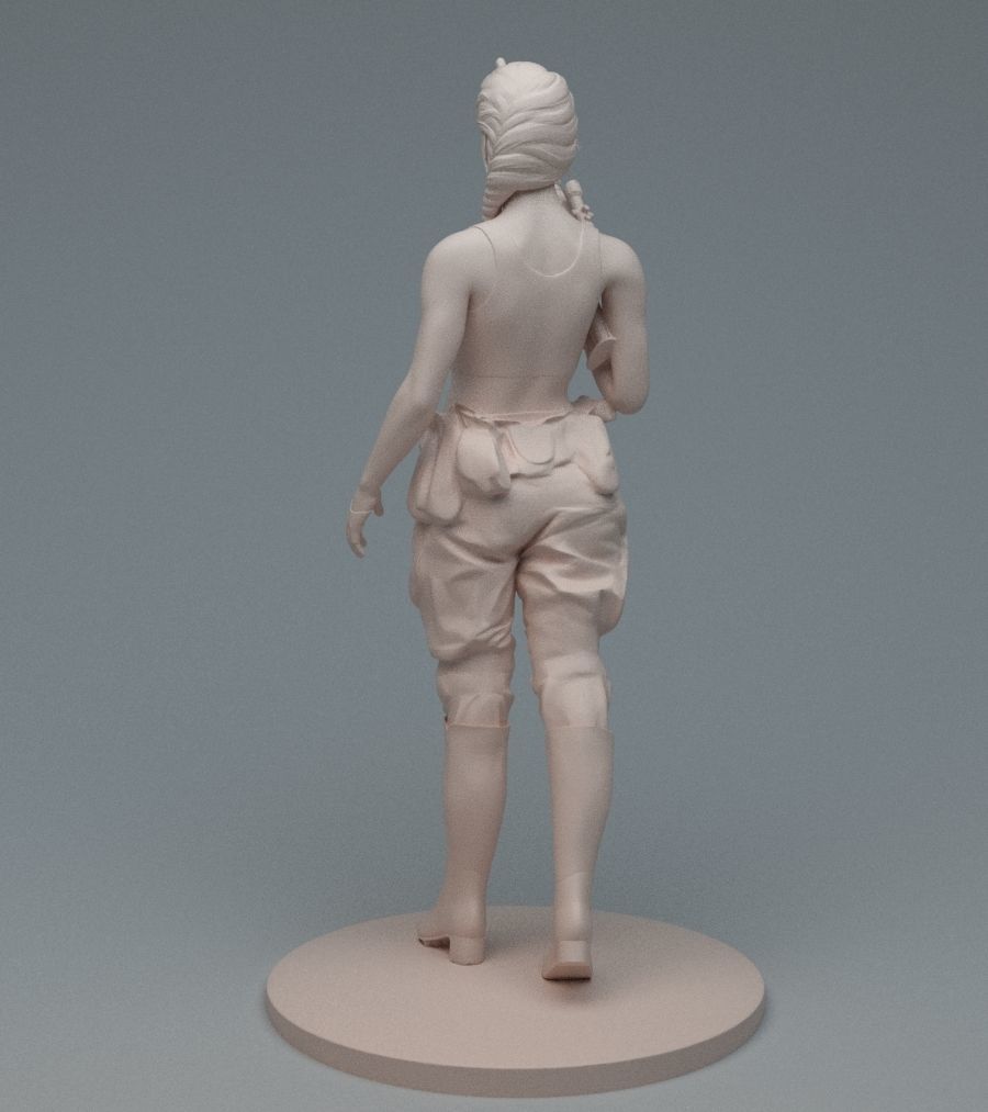 Lara GunGirl 3D print model_16