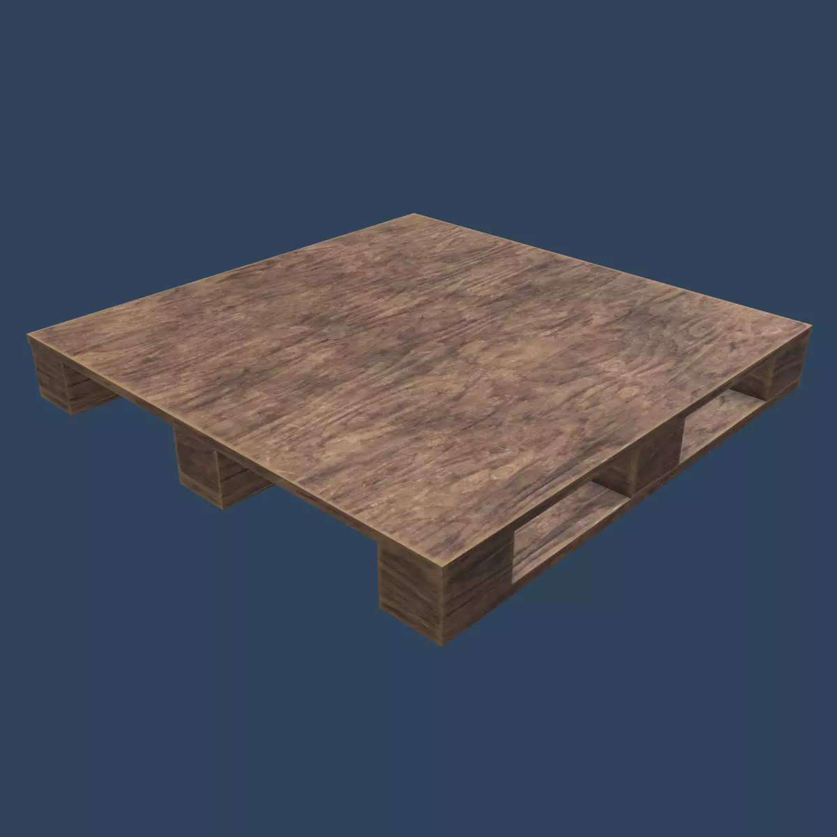 Pallet wooden Free low-poly 3D model_0