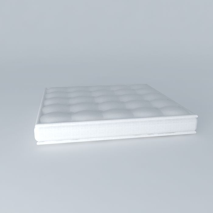 Futon cushion Free 3D model_2