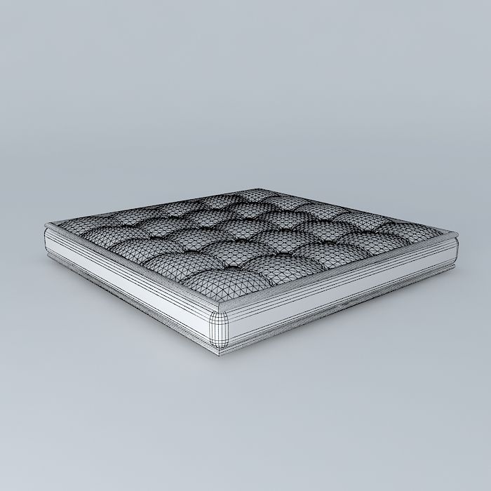 Futon cushion Free 3D model_4