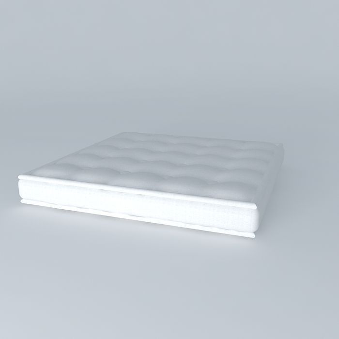 Futon cushion Free 3D model_1