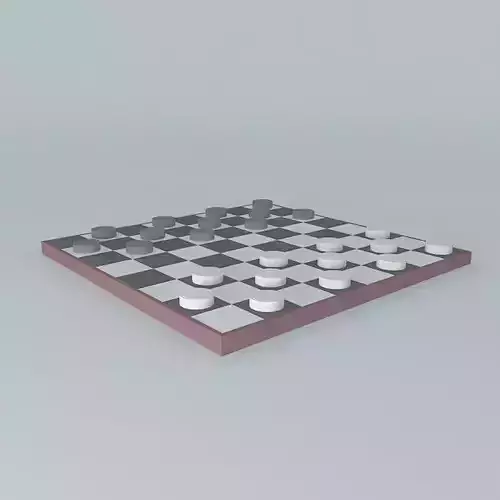 Chess - Chess checkers board Free 3D model