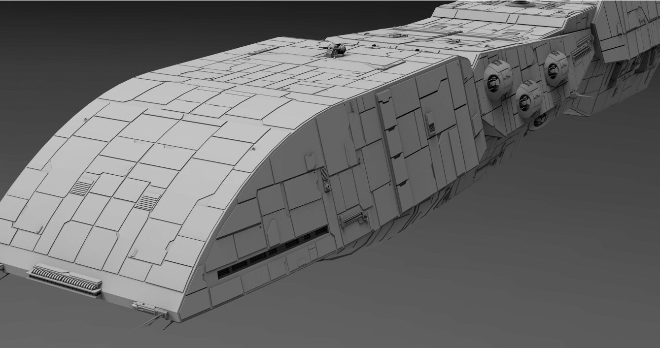 Dreadnaught-class heavy cruiser I Dreadnought  - Star Wars 3D model_9