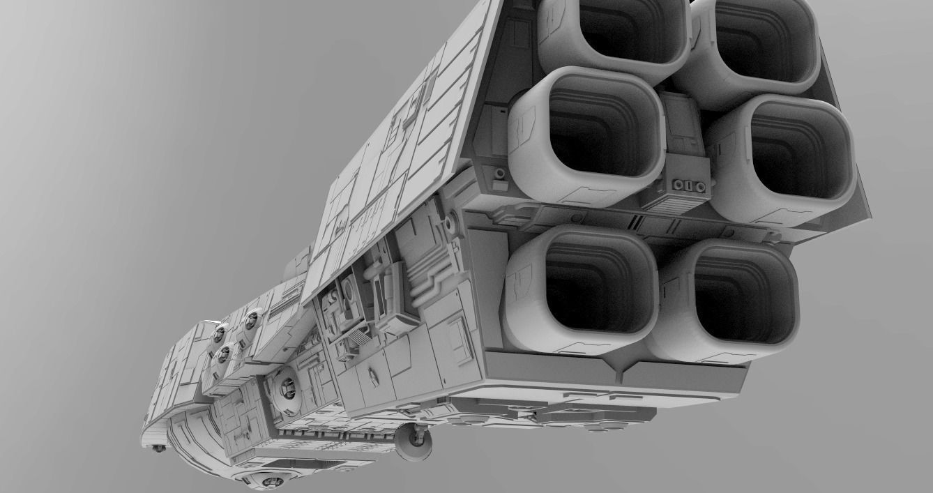 Dreadnaught-class heavy cruiser I Dreadnought  - Star Wars 3D model_3