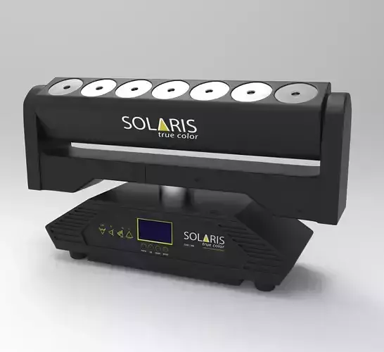 multi led lights party 3D model 3D model