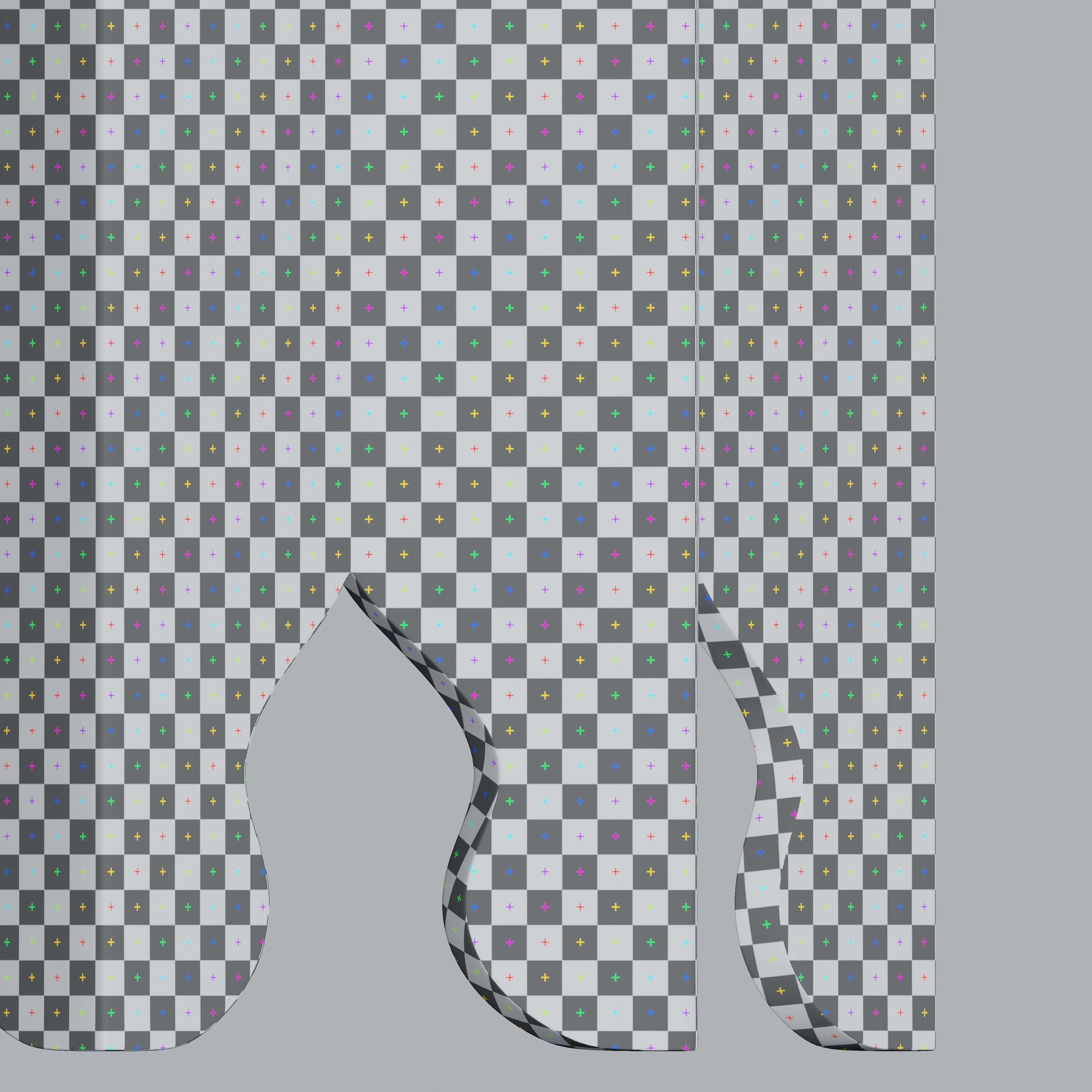 Moroccan star table 3D model_11