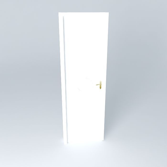 Classical door - Classic Door Free 3D model_2