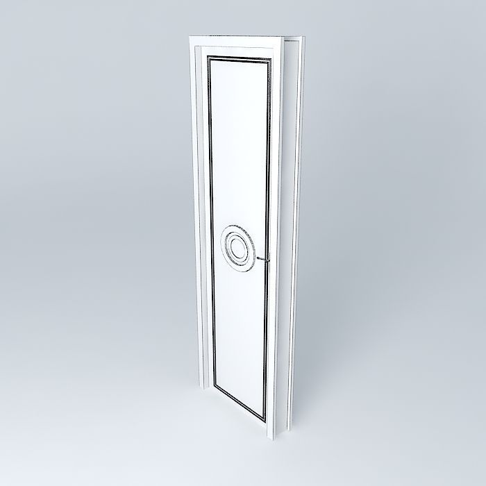 Classical door - Classic Door Free 3D model_4