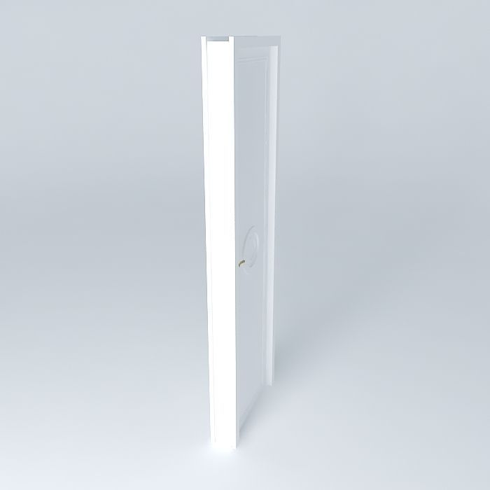 Classical door - Classic Door Free 3D model_1