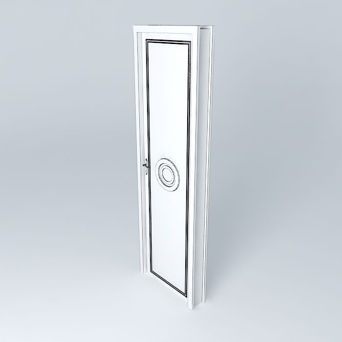 Classical door - Classic Door Free 3D model_3