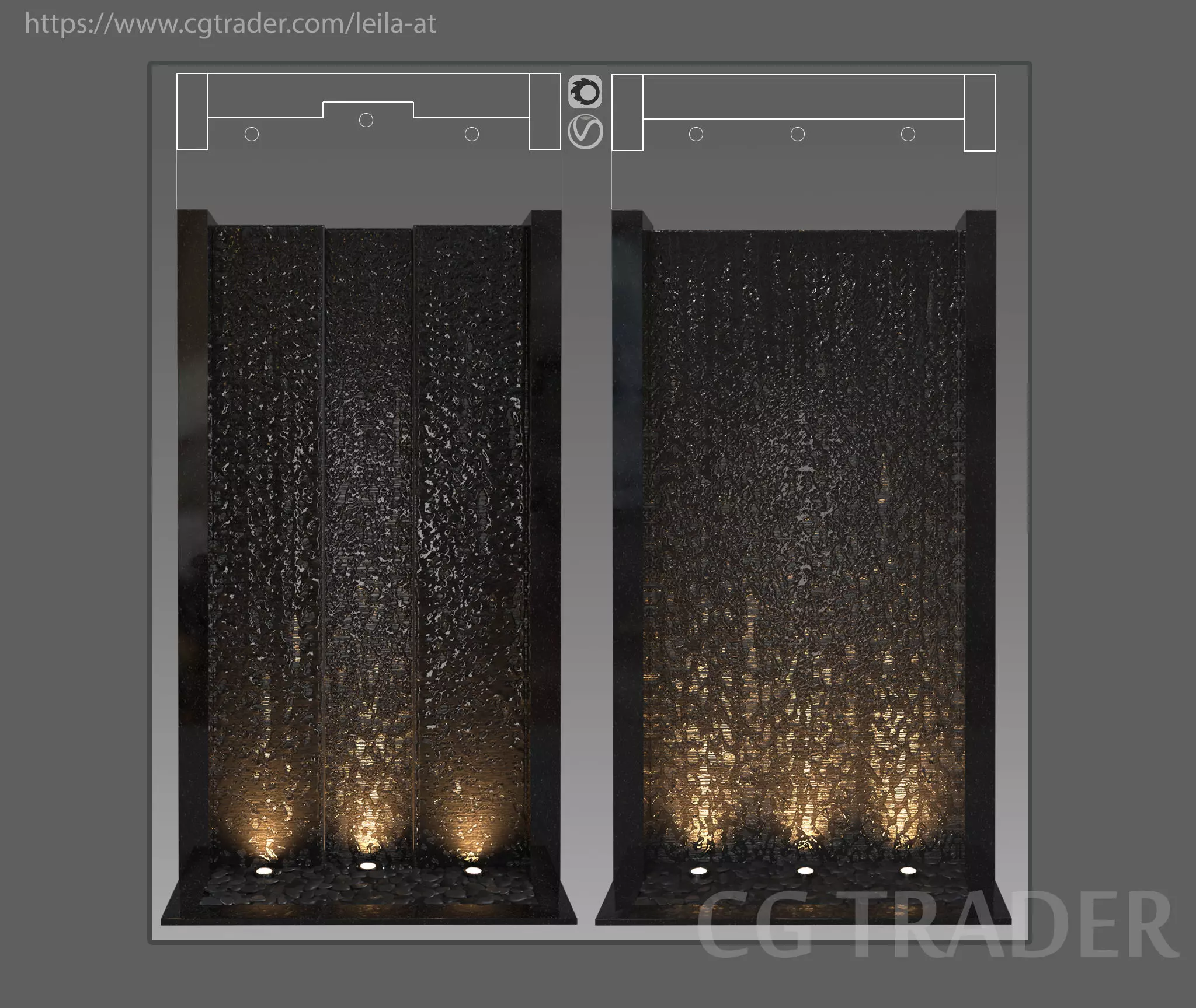 wall water   3D model_0