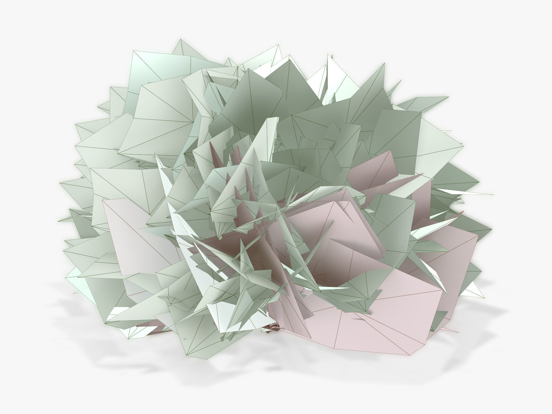 Bush Willow  Salix purpurea Nana Low-poly 3D model_5