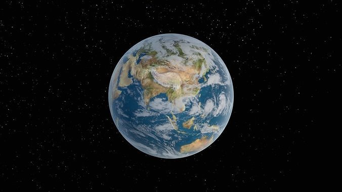 Planet Earth Low-poly 3D model