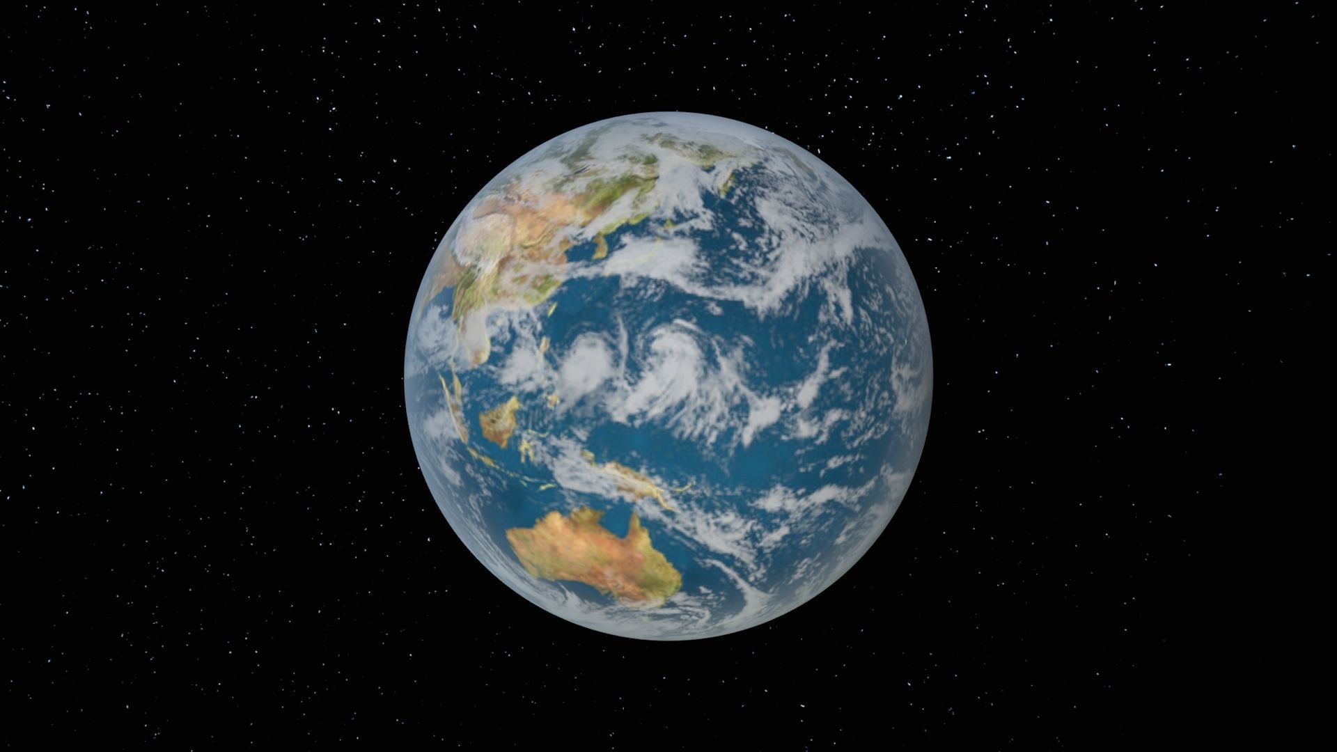 Planet Earth Low-poly 3D model_1