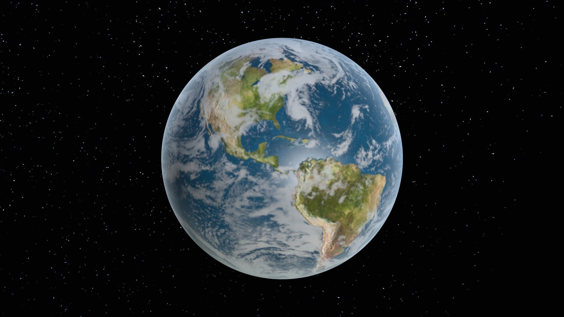 Planet Earth Low-poly 3D model_2